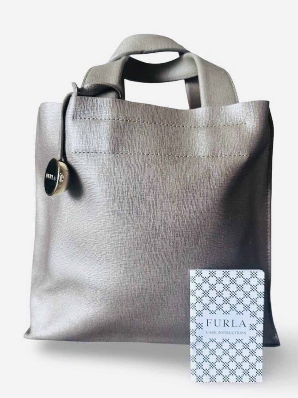 Furla Nuvola Metallic leather Tote bag EXCELLENT ✨💖